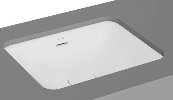 Vitra 7534B001-1082 Metropole Dikdörtgen Tezgahaltı Lavabo Mat Beyaz.